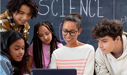 Beacon School badge illustration